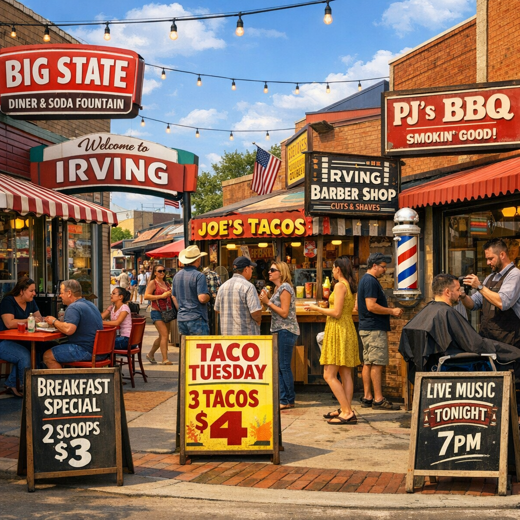 Discover Exclusive Deals from Irving’s Local Businesses
